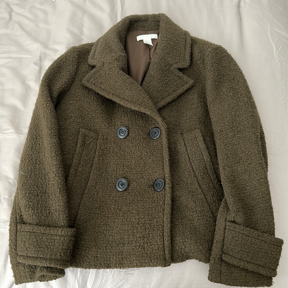 H&M Olive Peacoat